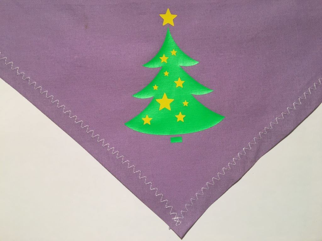 X-Mas Bandana <br>Christmas Tree violet